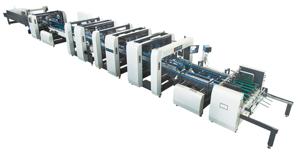 300-800gsm Incollatrice automatica per cartelle di cartone ondulato a cinque strati