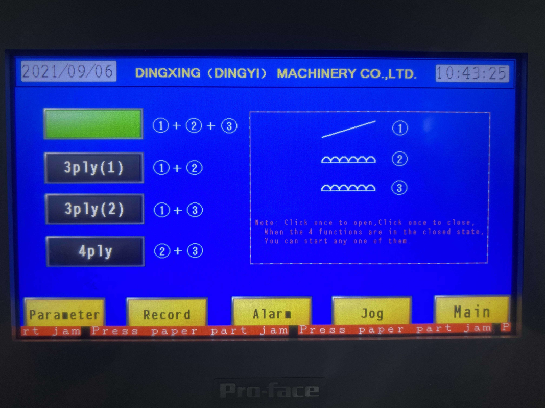 Laminatore per scanalatura a 5 strati ISO 30HP 380V Macchina per laminazione scatola ondulata