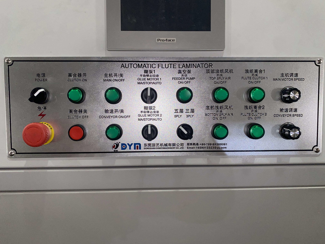 450 * 450 mm doppia parete 5 strati flauto laminatore ondulato macchina di laminazione