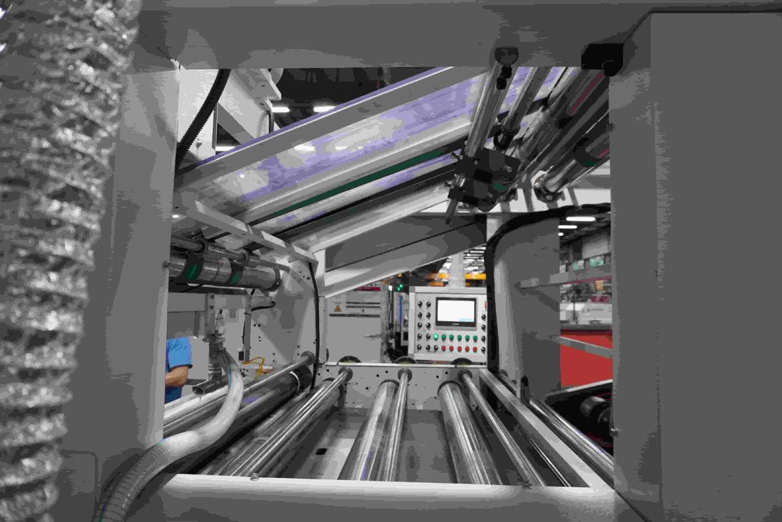 Dispositivo di sovrapposizione cartone ad alta velocità con lunghezza totale di 15200mm e velocità di 150m/min