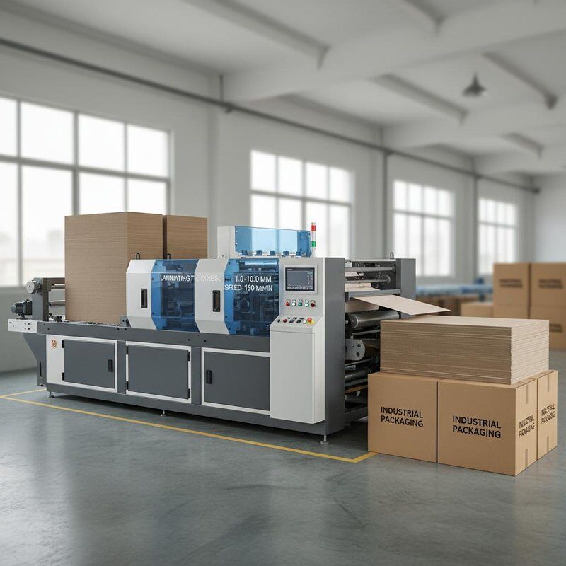 Materiale di membrana di carta laminatore a flauto ad alta velocità con spessore di laminazione da 1 a 10 mm e cartoni per l'industria